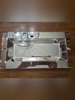 Vera Wang Silver Rectangular Decorative Tray
